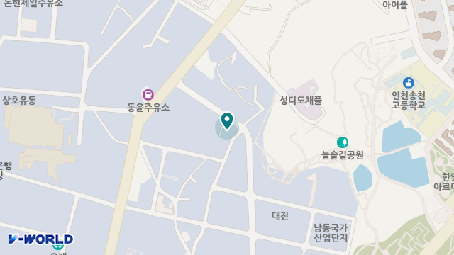 구세군 남동 평강의 마을 위치 지도