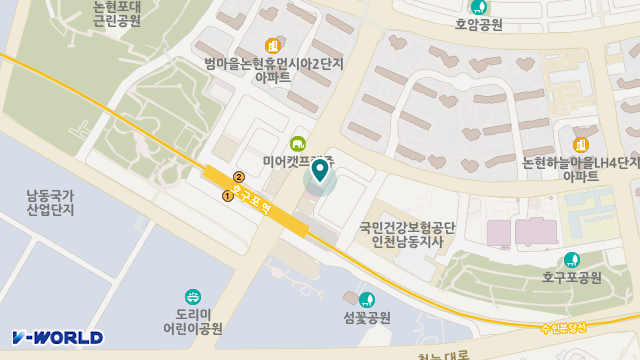 호구포요양원 위치 지도