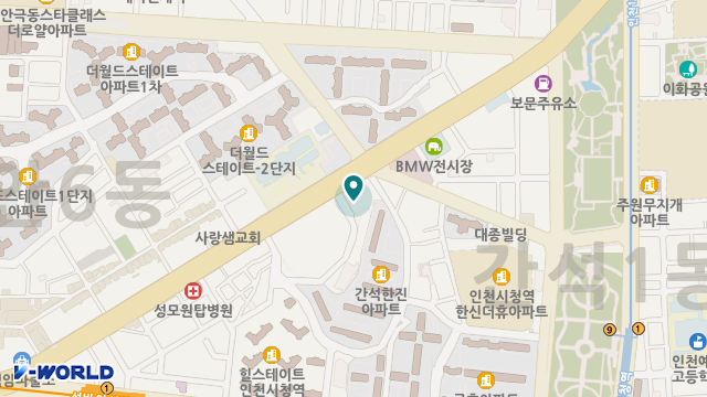 간석실버요양원 위치 지도