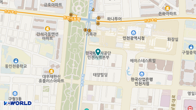 인천YWCA요양원 위치 지도