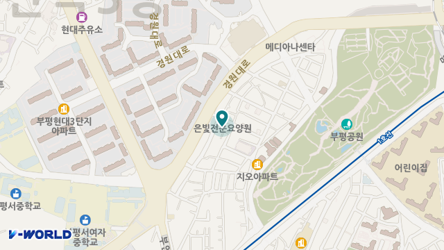 부평은빛실버홈 위치 지도