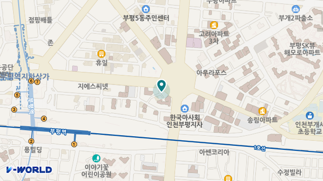 부평 휴(休) 요양원 위치 지도