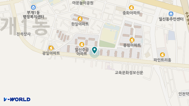 부평행복마지요양원 위치 지도