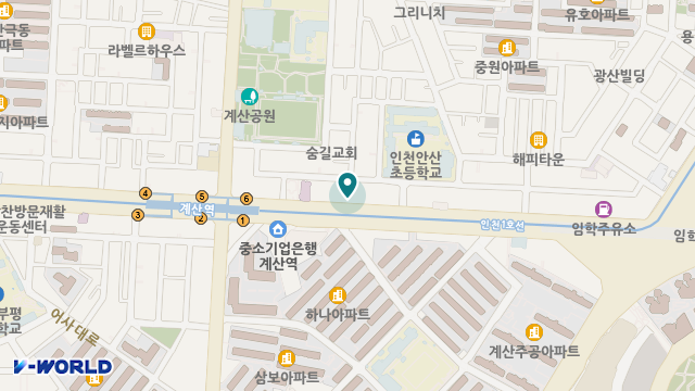 인천하이요양원 위치 지도