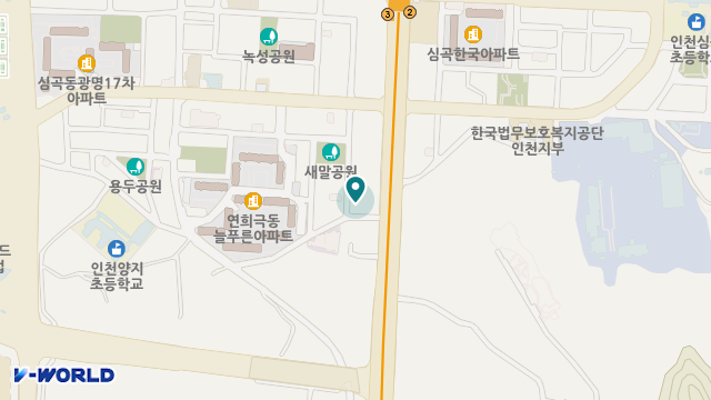 노인요양시설 혜움 위치 지도