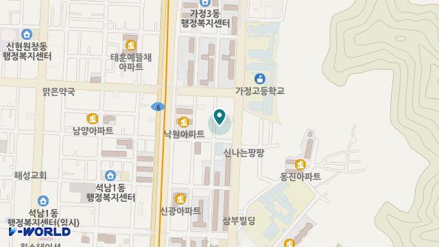 월드실버타운 요양원 위치 지도