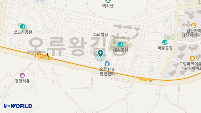 검단포도나무요양원 위치 지도
