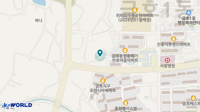 평강의집 위치 지도