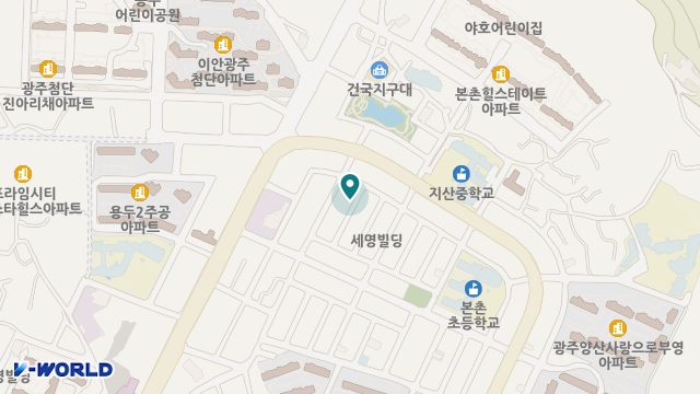 광주이삭요양원 위치 지도