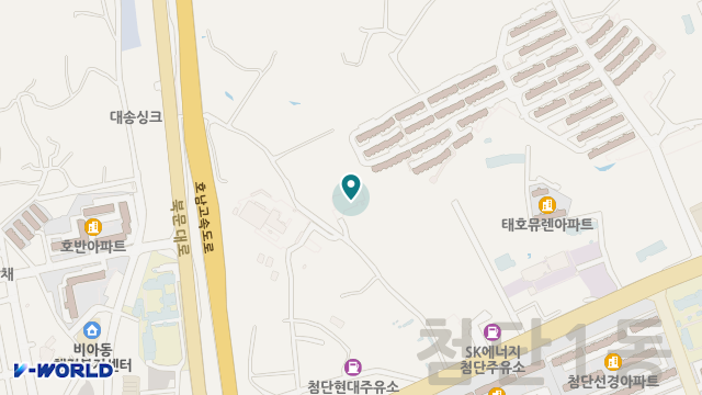 첨단원광실버홈 위치 지도