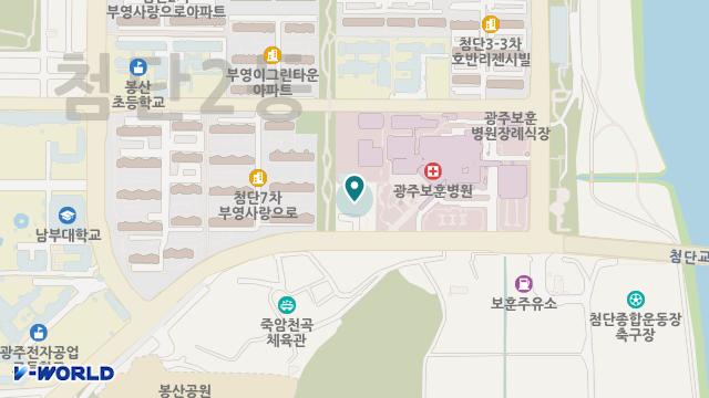 광주보훈요양원 위치 지도