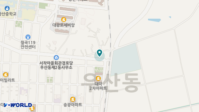 효덕실버타운 위치 지도