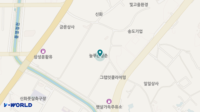 늘푸른청춘 실버타운 위치 지도