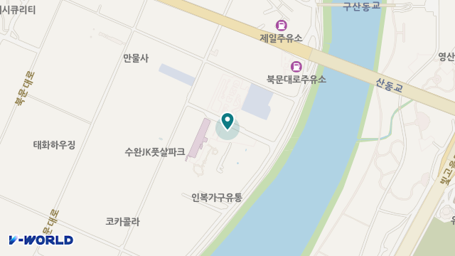 산들요양원 위치 지도