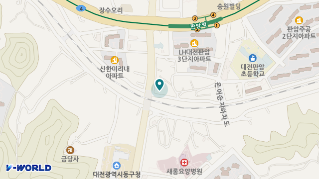 판암요양원 위치 지도
