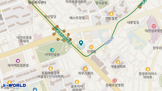 대전삼성요양원 위치 지도