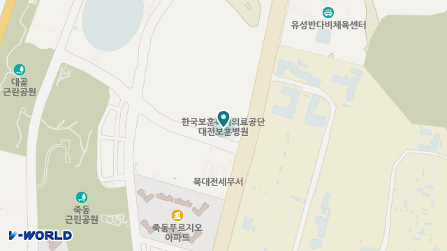 대전보훈요양원 위치 지도