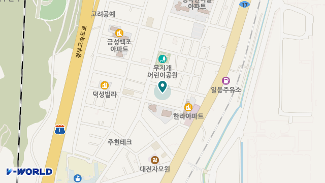 예스케어 대전 요양원 위치 지도