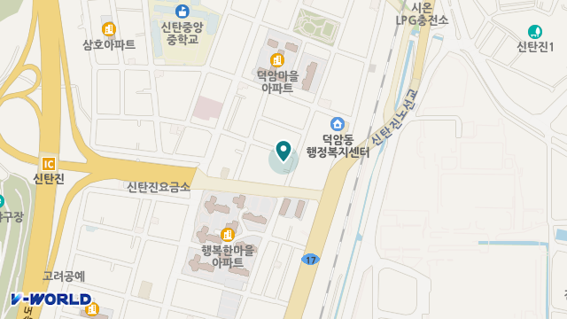 산마을요양원 위치 지도