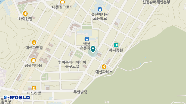 울산광역시립노인요양원 위치 지도