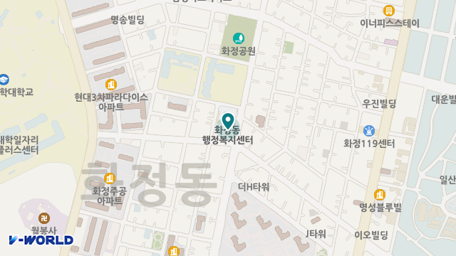 화정실버요양원 위치 지도