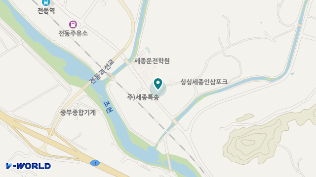 세종행복요양원 위치 지도