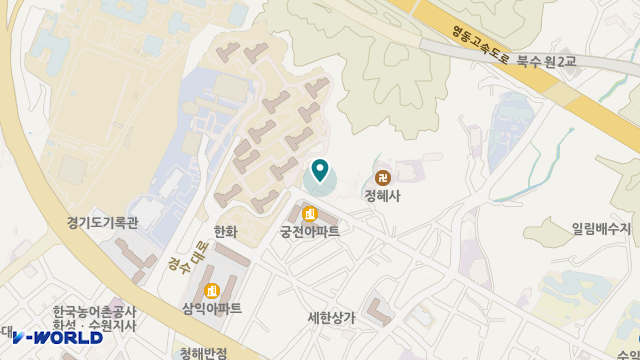 수원시립노인전문요양원 위치 지도
