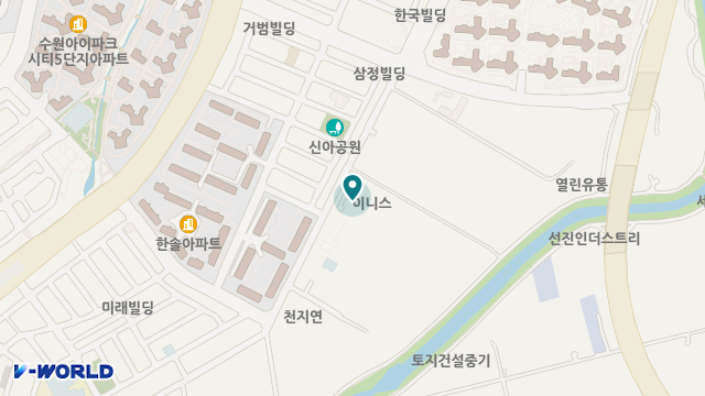 수원연세실버벨리 위치 지도