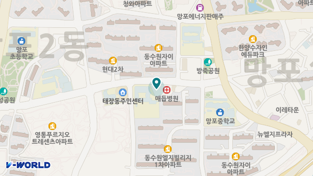 영통종합요양센터 위치 지도