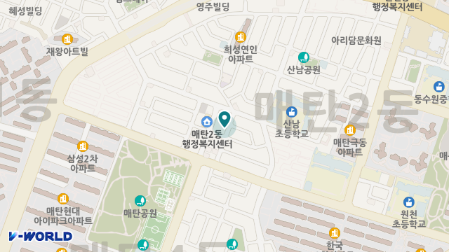 씨앤더블유너싱홈 위치 지도