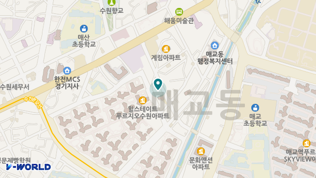 매교예사랑실버케어 위치 지도