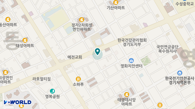 수원새봄요양원 위치 지도