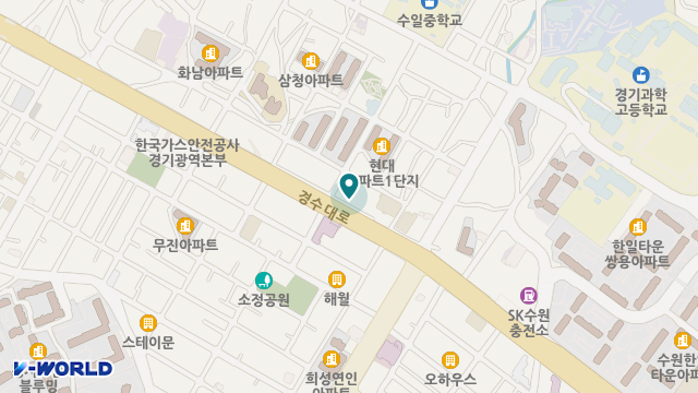 스텔라 실버요양원 북수원점 위치 지도