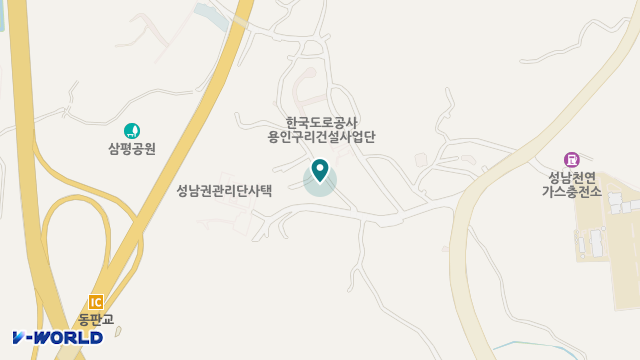 실버릿지판교 위치 지도