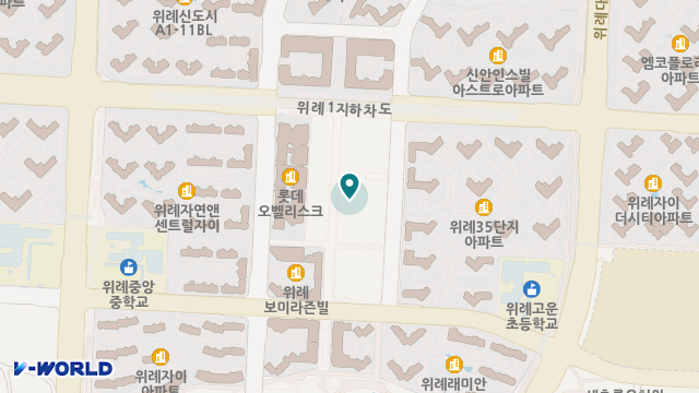 위례수실버요양원 위치 지도