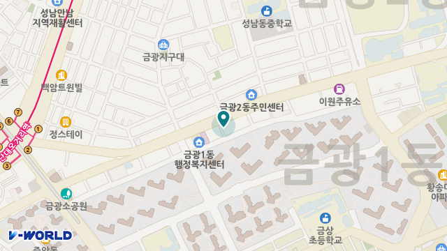 한마음요양원 위치 지도