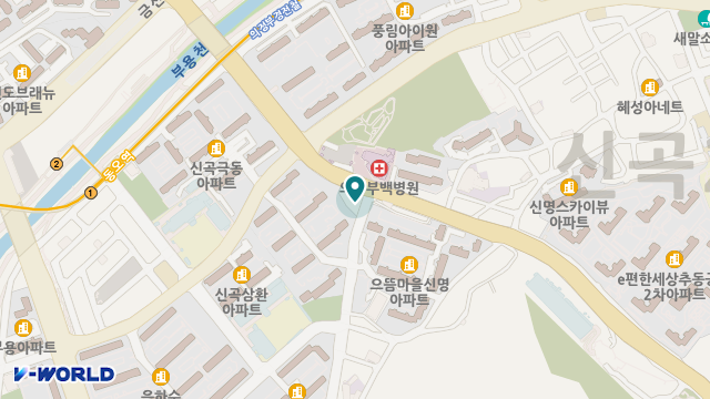 효실버카운티 위치 지도