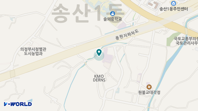 의정부행복한요양원 위치 지도