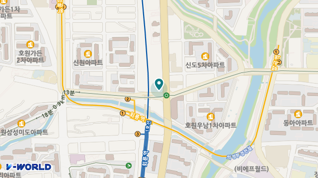 호원 사랑마루 요양원 위치 지도