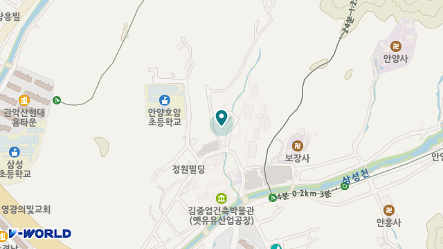 안양노인전문요양원 위치 지도