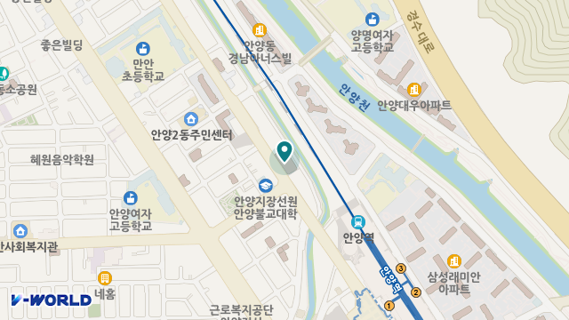 안양가연요양원 위치 지도