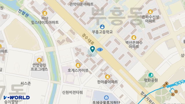평촌요양원 위치 지도