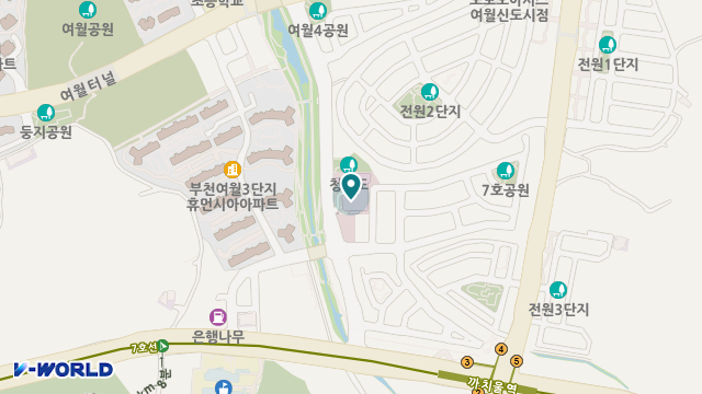 부천시립노인전문요양원 위치 지도