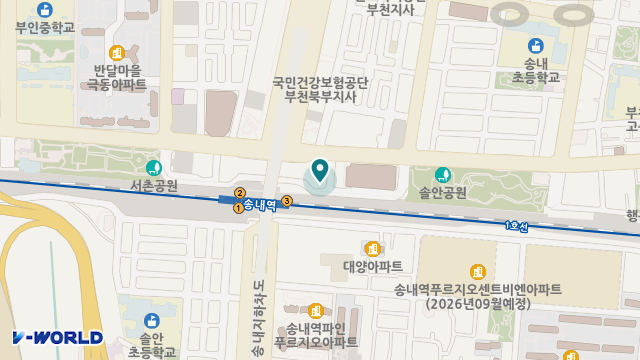 부천송내요양원 위치 지도
