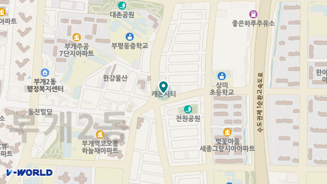 정든실버홈 위치 지도