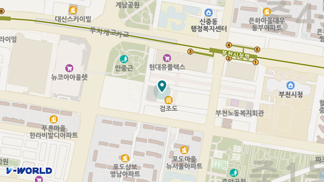 부천효요양원 위치 지도