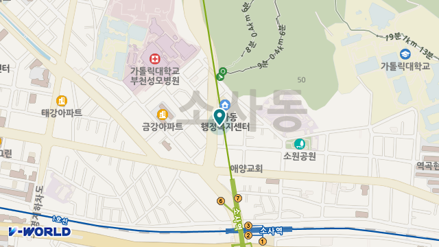 골든캐슬요양원 위치 지도