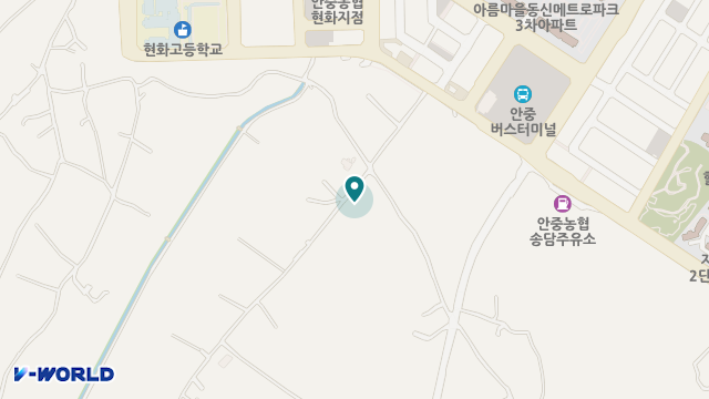 안중사회복지요양원 위치 지도