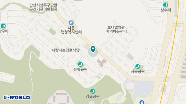 상록수요양원 위치 지도