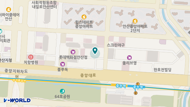 안산중앙요양원 위치 지도